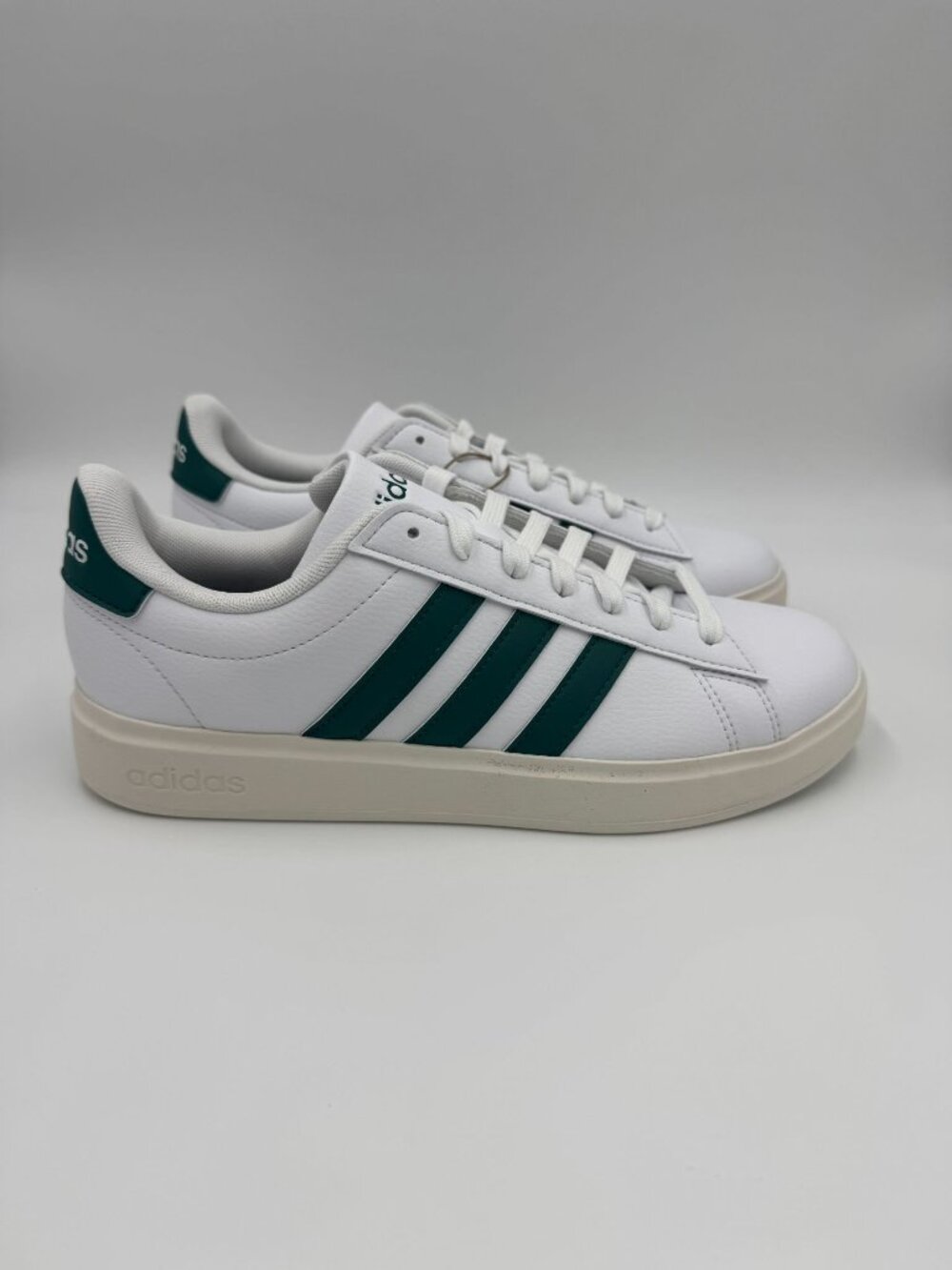 adidas Grand Court White / Green Womens Shoes